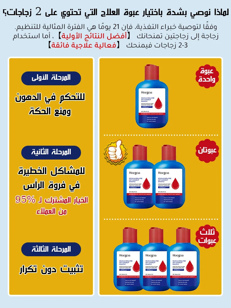 【التخلص من سعفة فروة الرأس العنيدة في 3 أسابيع】شامبو طبي مضاد للبكتيريا والعث