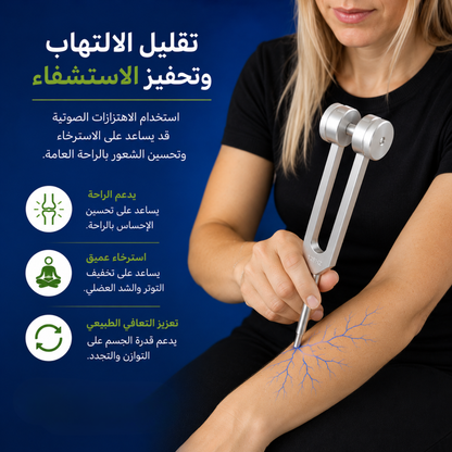 شوكة رنانة C128 احترافية – دقة عالية لتخفيف الألم  بالاهتزاز