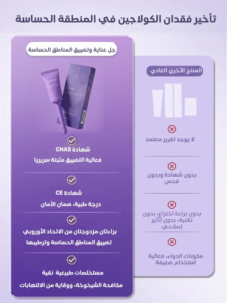 جل العناية وتضييق المناطق الحساسة للنساء